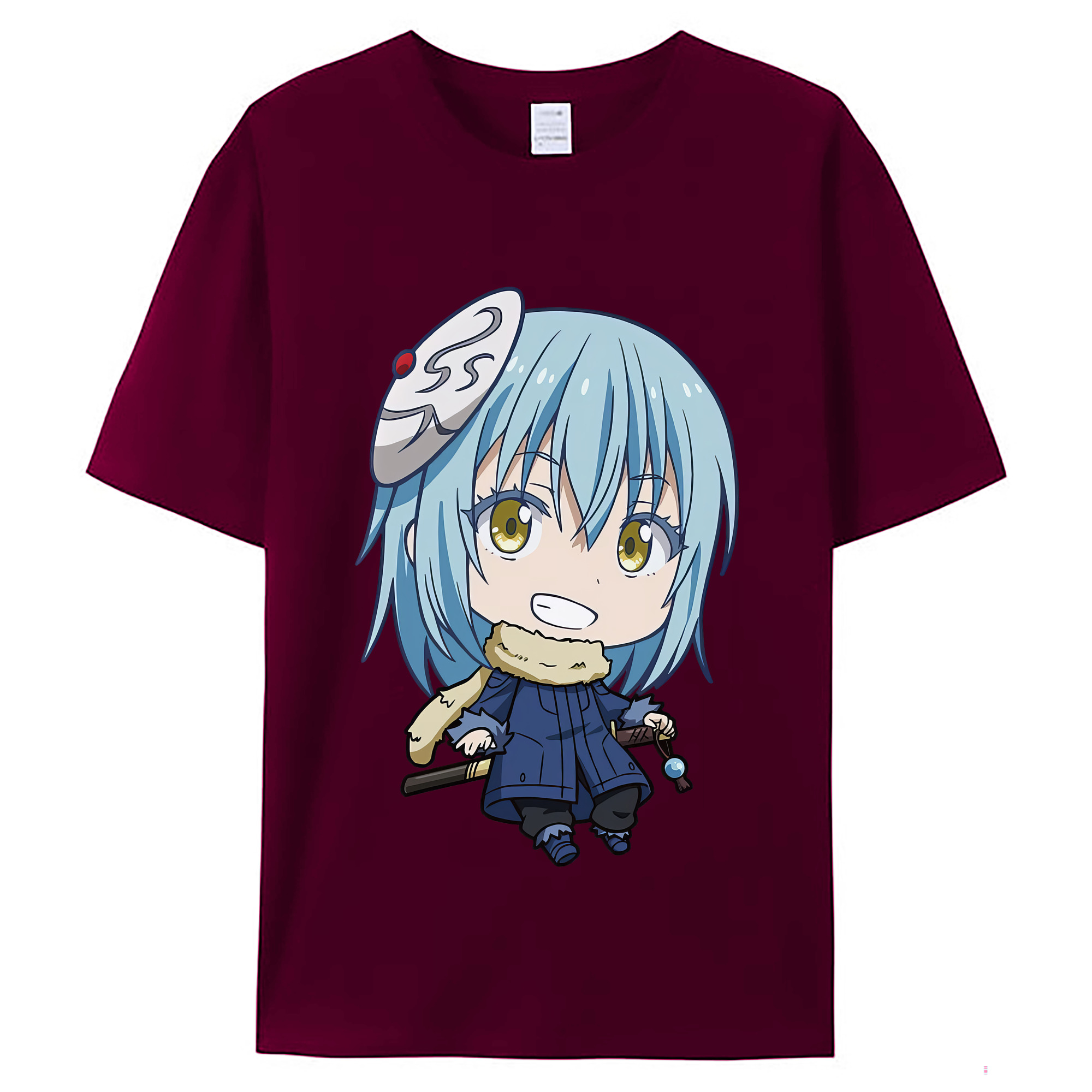 （画像用） 転スラ Regarding Reincarnated to Slime レディースカジュアルプリントTシャツ（綿100％）